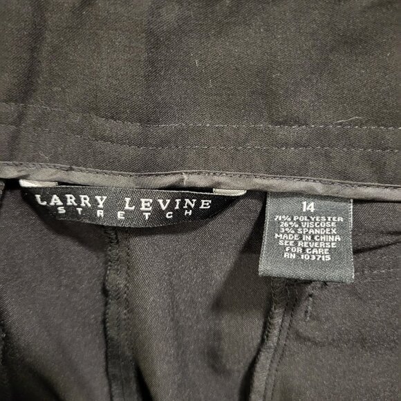 Larry Levine Cropped Pants Women's Size 14 Business Office Career Classic - Picture 4 of 7